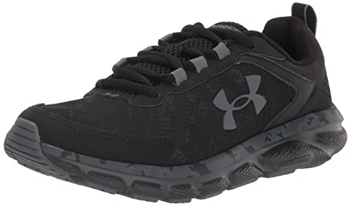 Photo 1 of Under Armour Men's Charged Assert 9 Camo Sneaker 9 Black (001)/Black