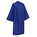 D DODOU Unisex Adult Matte Graduation Cap and Gown Set with Honor Cord Gold Stoles for College School Bachelor Graduates (Royal Blue, 45)