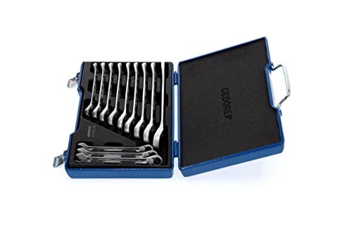 GEDORE 7 UR-012 Combination Ratchet Spanner Set, Reversible 12 pcs 8-19 mm