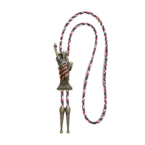 Image of USA 250th Anniversary Western Cowboy Patriotic Eagle Bolo Tie