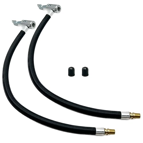 Adaptateur extension valve pneu flexible 23 cm DEVMO avec connecteur de verrouillage robuste