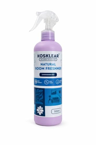 Image of Natural Room Freshener Lemongrass Mist - 500 ml I Plant-Based & Chemical-Free I Skin-Friendly Formula I Long-Lasting Fresh Aroma I Safe for Kids & Pets I Sustainable Home Freshener