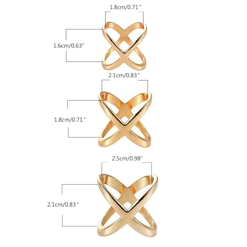 Women Lady X Shaped Simple Silk Scarf Buckle Rings Scarves Clip Blouse Clasp Wrap Hoder Clothing Decoration Accessories4
