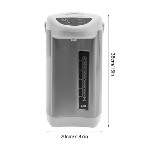 Hervidor eléctrico de acero inoxidable 4L gris miniatura 4