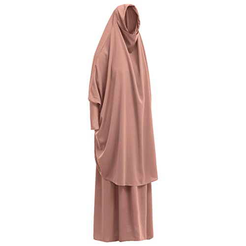 Women's Muslim Prayer Dress Hijab Scarf Eid Prayer Jilbab Khimar Niqab Burka Abaya Maxi Islamic Arabian Modest Cardi Robe3