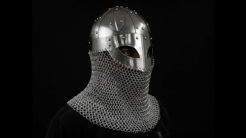 Casque de viking fermé HistoricalMuseum, armure médiévale pour combats de béhourd et spectacles