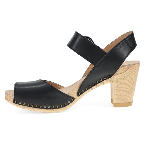 Image of Dansko Tamra Peep Toe Sandal for Women - Quality Leathers and a Heel for a Classy, All-Day Look - Cushioned Footbed for All-Day Comfort