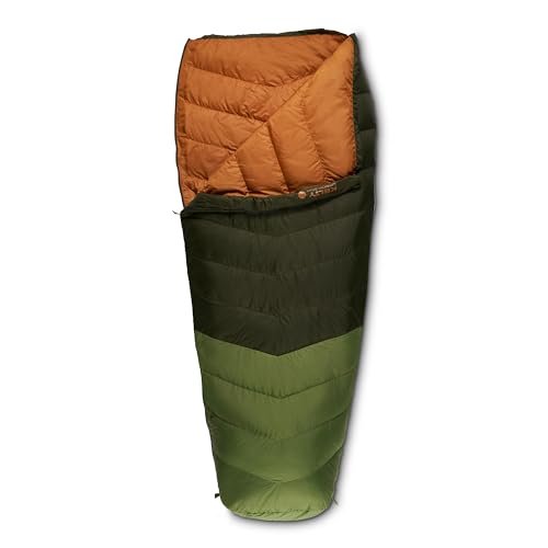 Image of Kelty Supernova Down Fill Sleeping Bag, 0 or 20 or 40 Degree Rating | Zip Two Together for a 2P Bag, Roomy Spoon Shape for Extra WIggle Room, PFC-Free Fabrics, Soft Taffeta Lining, Compressible