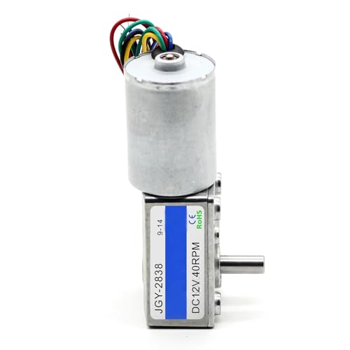 Motor sin escobillas JGY-2838 de 12V con engranaje helicoidal silencioso a 160rpm