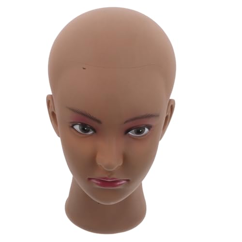 MUSISALY Modelo De Cabeza De Cosmetología Profesional De Maniquí Calvo Para Pelucas Que Hacen Estilo, Entrenamiento De Maquillaje, Gafas De Casco De Sombrero