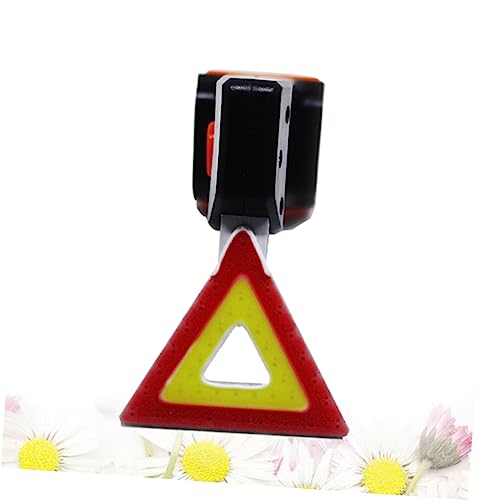 VICASKY USB Rechargeable LED Rear Bike Light with Triangle Sign Shape Light Modes Easy to Install Seatposts Handlebars for Road Cycling Safety