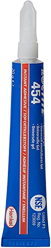 LOCTITE 454, universell einsetzbares Sekundenkleber-Gel, hochfester Kleber für anspruchsvolle Verklebungen, tropffreier Cyanacrylat-Sekundenkleber für viele Materialien, 1x20g