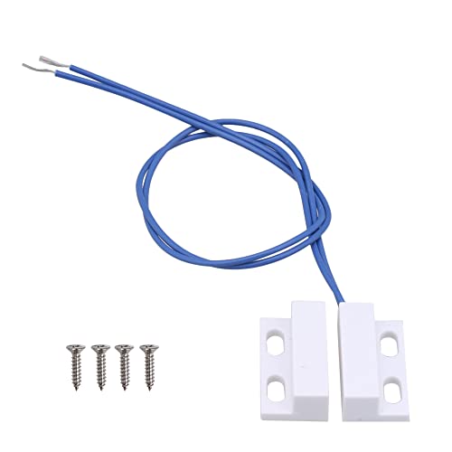 BQLZR AC 110-220V Magnetic Door Window Reed Switch Normally Open Contact Switch with 4X Screws