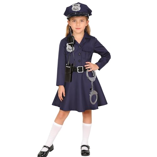 KAKALVER Girls Police Officer Costume