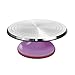 KUYUC Tort Gramofon, Tort Dekorowanie Narzędzia Stop Aluminiowy z Non- Slipping Powierzchnią do dekorowania ciastek Cupcake (Color : Purple, Size : 12inch (31cm))