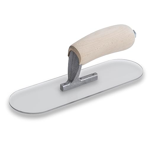 Marshalltown Plastic Pool Trowels, Wood Handle Material, 254mm Length, 76mm Width, 3 Rivets, Made in The USA, PSP10