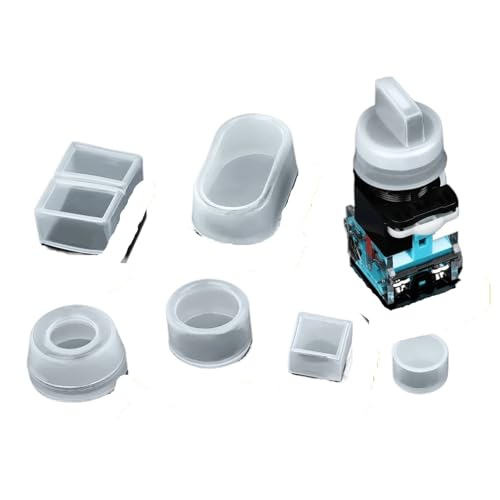 Tapas protectoras de goma redondas 30 mm impermeables para cables y tuberías, pack de 10 2