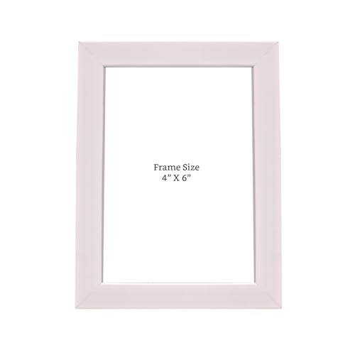 Amazon Brand - Solimo Personalized Synthetic Table/Wall Photo Frame | Plexi Glass | Frame for Home and Office Decoration | 4x6 Inches (White) - Image 6
