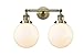 Innovations 208-PN-G202-8-LED 2 Light Vintage Dimmable LED Bathroom Fixture, Polished Nickel