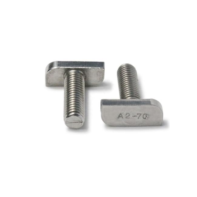 Hammerkopfschraube V2A M8 M10 Länge 16-70 mm Typ 28/15 Profil Solar Photovoltaik Ankerschiene (1 5 10 25 100 Stück) (25, M10 x 60 mm)