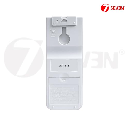Image of 7SEVEN Compatible Hitachi AC Remote Control Model 168E for Split & Window 1-2 Ton Air Conditioner - Match Remote Keys Exactly to Replicate Genuine Remote Function