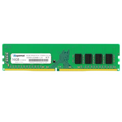 DDR4 17000U PC4 2133 16GB UDIMM, DDR4-2133MHz PC4-17000 CL15 2Rx8