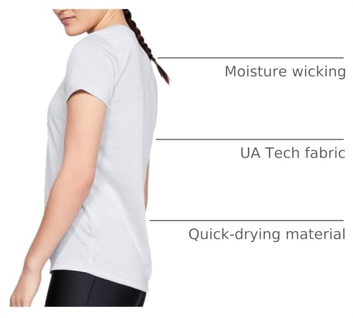 Image of Under Armour Womens Tech V-Neck Twist Short-Sleeve T-Shirt