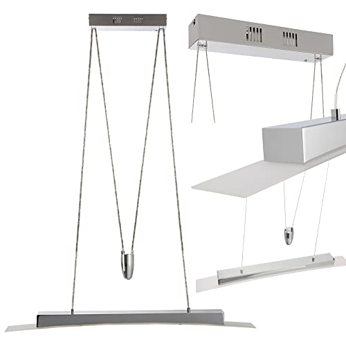 Preisvergleich Produktbild Arebos Hängeleuchte 20 W / Modernes Design / LED Pendelleuchte Hängelampe Deckenleuchte Deckenlampe / Verstellbare Höhe / warm weiße Lichtfarbe / An- / Ausschalter direkt am Gehäuse / Energieklasse A