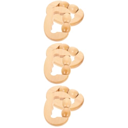 3sets D-Shaped Massage Roller Hand Held Massager Shoulder Massager Muscle Massage Stick Neck Roller Portable Massager Handheld Massagers Muscle Roller Leg Roller Home 2pcs*3 Beavorty