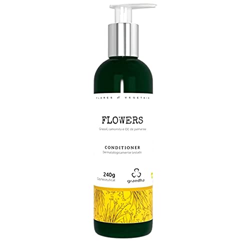 KIt Granda flowers Flores e Vegetais Shampoo Leavein Condicionador terapia capilar