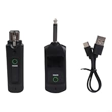 STABLE 80M RANGE: Move freely on stage with our 2.4G Wireless Microphone Converter delivering clear audio up to 262ft without signal dropouts 5 HOUR BATTERY LIFE: Built-in rechargeable cells power your XLR Transmitter Receiver for over 5 hours, perfe...