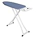 Produktbild Lestarain Bügelbrett Bügeltisch mit Bügeleisenablage höhenverstellbar von 74-85cm Baumwolle dampfundurchlässige Arbeitsfläche 90x30cm Blau