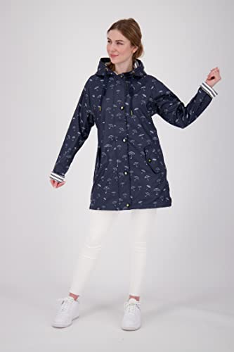 Chubasquero impermeable Ankerglut para mujer con capucha y forro térmico de entretiempo 4