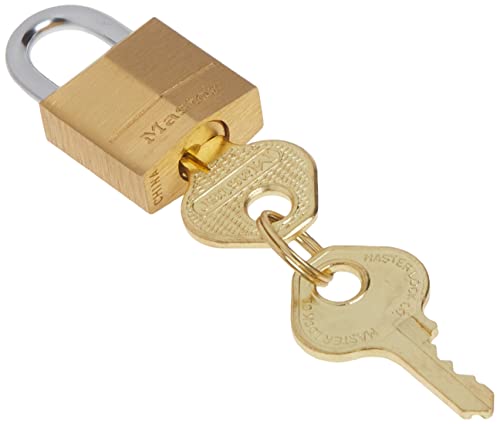 Master Lock 120Q Padlock, Solid Brass Lock, 3/4 Inch Wide, 120Q thumb #3
