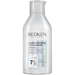 Redken, Acidic Bonding Concentrate Shampoo, Strengthens Weak Bonds, 300ml | Bonding Concentrate, Sulphate Free Wash, Gentle Hair Cleanse, Strengthens Bonds, Repairs Hair Damage, Healthy-Looking Finish