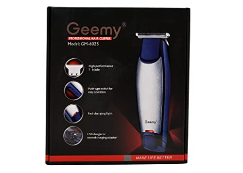 Ateer Gemmy GM 6025 Rechargeable Multi Grooming Trimmer, Blue - Image 2