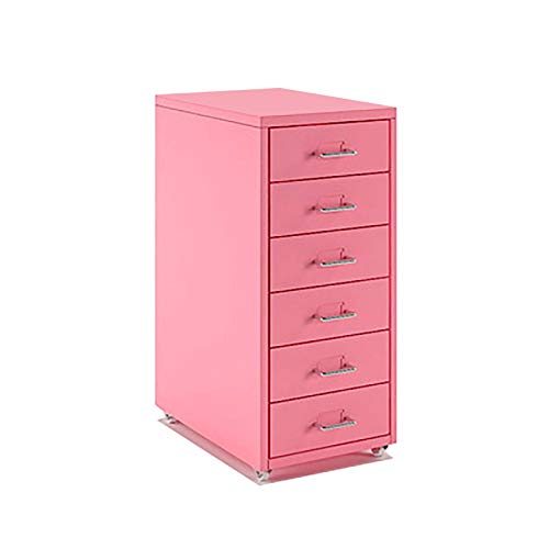 Meuble de classement 6 tiroirs rose : la solution aux bureaux encombrés - 2
