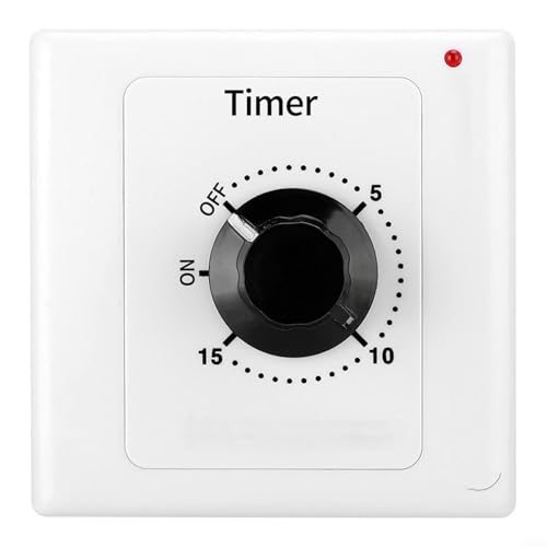 Interruptor de temporizador digital de cuenta regresiva AC250 V 15 A, controlador mecánico electrónico para electrodomésticos, 120 minutos (temporizador de 15 minutos)