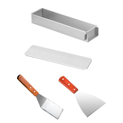 Paquete de 3 moldes rectangulares de tiramisú con panel lateral extraíble y espátula para hornear y limpiar moldes de tiramisú con espátula