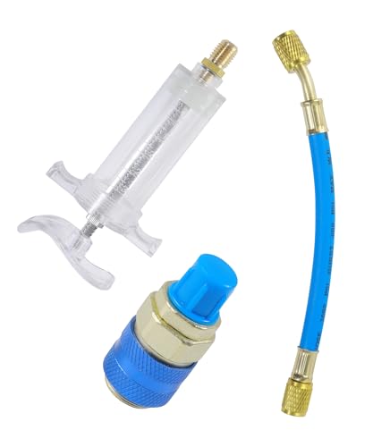 PAIYUE AC Compressor Kit,Car Accessories Oil and Dye Injectors Kit,AC Oil Injector,Automotive Air Conditioning Line Repair Tools,Suitable for Air...
