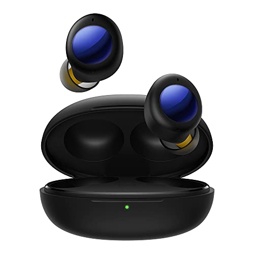realme Buds Air 2 Neo - アクティブ ノイズ キャンセリング、合計 28 時間の再生時間、10mm ダイナミック バス ブースト ドライバーを備えたワイヤレス Bluetooth ヘッドフォン、ブラック
