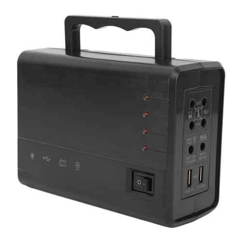 ACOGEDO Banco Solar Portátil del Poder del Generador de la Central Eléctrica 5000mAh para Acampar, Viajar, Carga de Emergencia