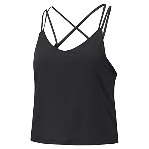 Image of Puma Women's Polyester Scoop Neck Regular Fit Tops