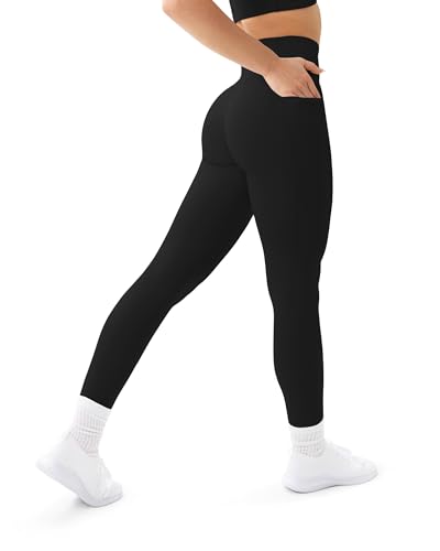 PAVOI ACTIVE Leggings with Pockets | Compressive High Waisted Butt Sculpting Women's Full Length Workout Pants | HiPerform