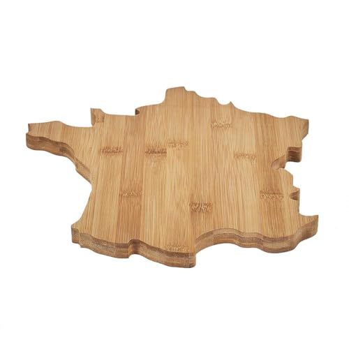 COOK CONCEPT Home Deco Factory - KA6293 Planche à Fromage en Bois Forme France - Service de Table Élégant - Conçue pour Fromages et Apéritifs - Dimensions 40 x 30...