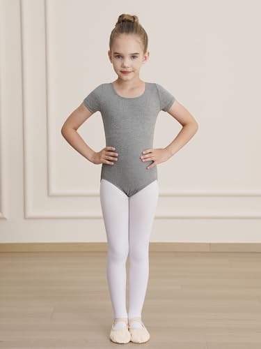 Image of WEGETIT Ballet Leotards for Girls Toddler Dance Leotard with Skirt Kids Gymnastics Outfits Ballet Dance Tutu Dress