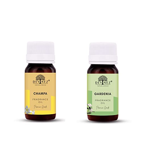 Image of Devinez Champa, Gardenia Aroma Oil for Diffuser /Ultrasonic Aroma Diffuser /Tealight Diffuser /Reed Diffuser, 30ml Each