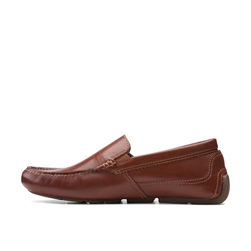 Clarks Herren Markman Plain Fahrer-Slipper, Dunkelbraunes Leder, 45.5 EU – Ansicht 4