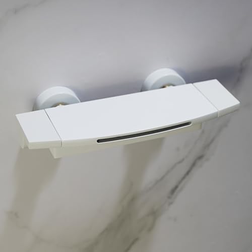 Mitigeur de bain cascade mural blanc avec robinet en laiton chaud