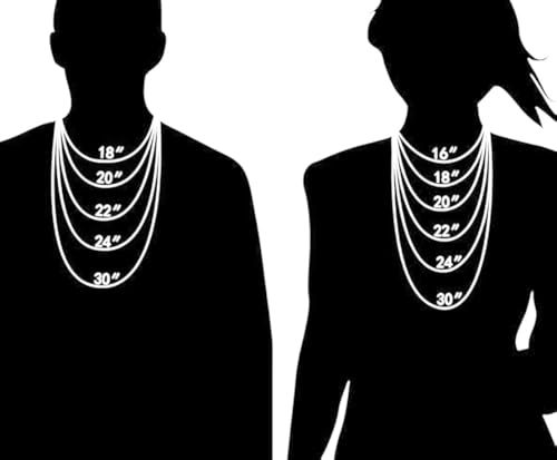 14k Real Yellow/White Gold Solid 1.55mm Flat Open Wheat Chain Necklace with Lobster Claw Clasp, Jewelry Gift for Women Men, 16-24 inch4